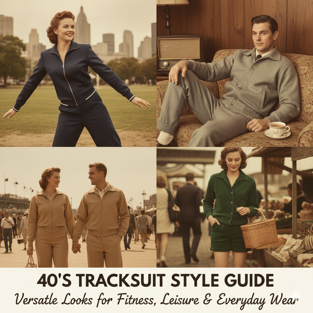 40’s Tracksuit Style Guide: Versatile Looks for Fitness, Leisure & Everyday Wear