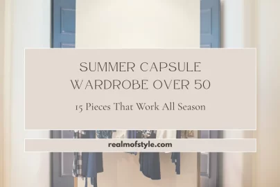 Summer capsule wardrobe over 50 featuring 15 clothing pieces that work all season