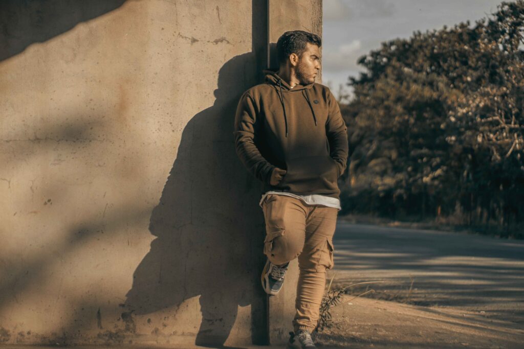 styling mello merch hoodie with tapered joggers