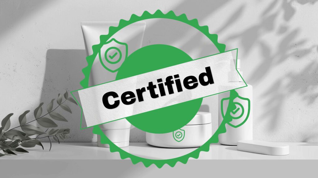 Icon row showing cruelty-free certification status across Vanicream product types