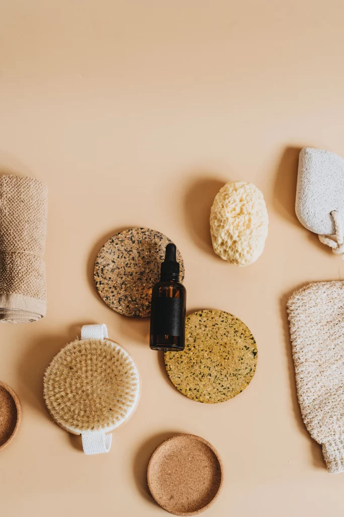 cruelty free self tanner bottles lined up for testing