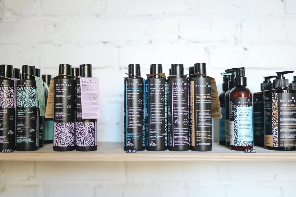 Is Dove Cruelty Free? PETA Says Yes, I Kept Digging 3 a shower shelf lineup showing cruelty free body care alternatives next to Dove