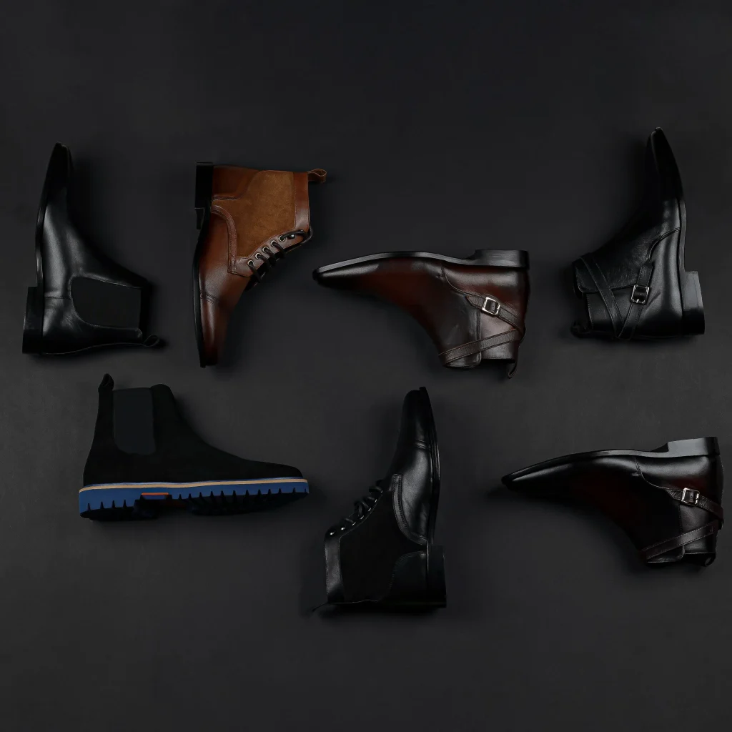 Dupes for Dr. Martens lined up for a side by side comparison